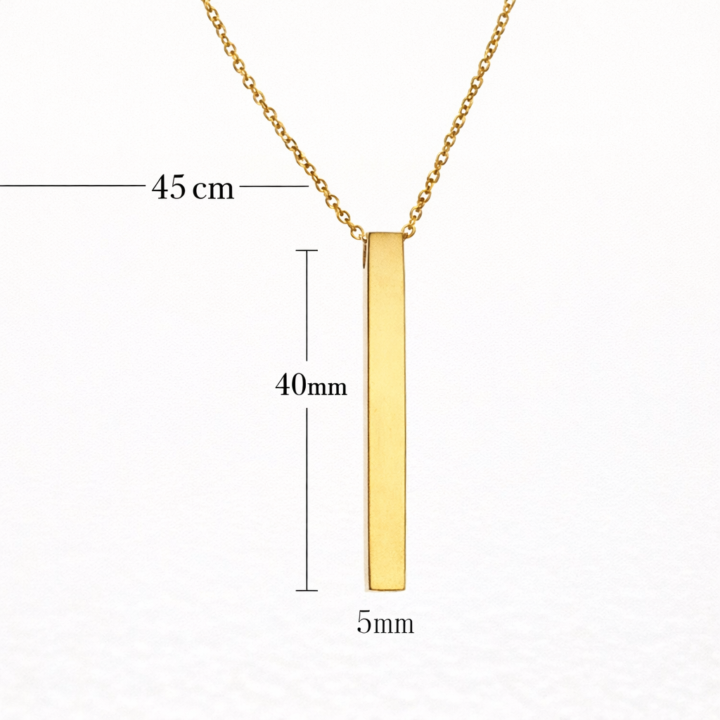 KIAMA™ - Collana personalizzata con ciondolo in acciaio inossidabile