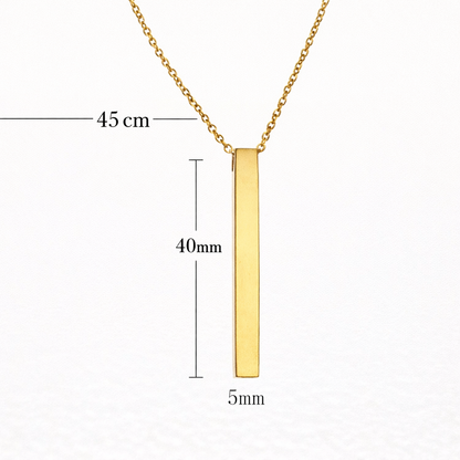 KIAMA™ - Collana con incisione personalizzabile (acciaio inossidabile)