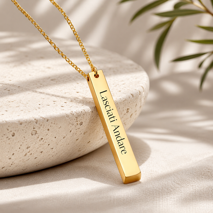 KIAMA™ - Collana con incisione personalizzabile (acciaio inossidabile)