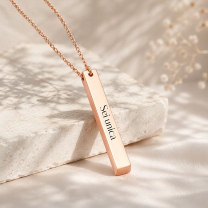 KIAMA™ - Collana con incisione personalizzabile (acciaio inossidabile)
