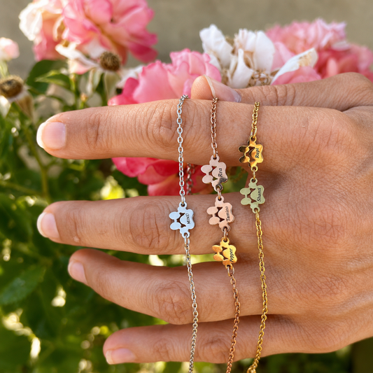 Bracciale Amore a quattro zampe personalizzato