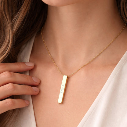 KIAMA™ - Collana con incisione personalizzabile (acciaio inossidabile)