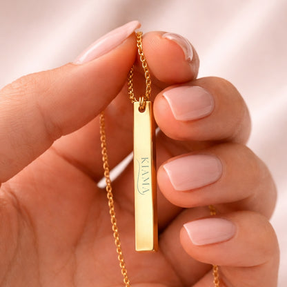 KIAMA™ - Collana con incisione personalizzabile (acciaio inossidabile)